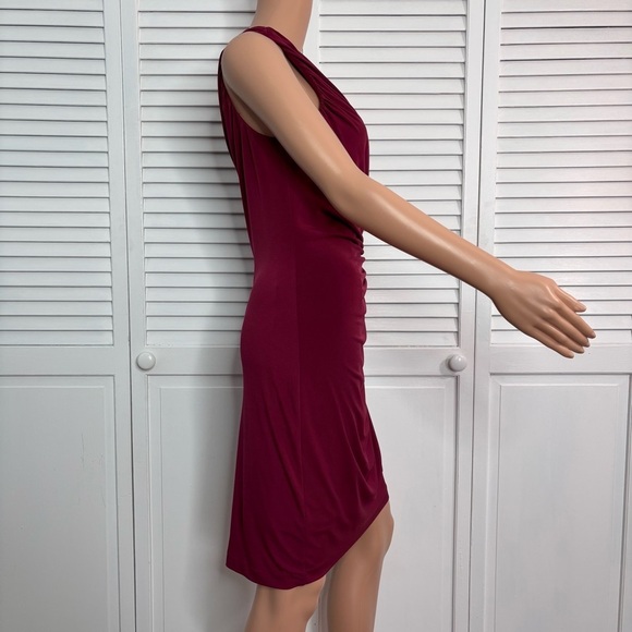 Boston Proper Red Sheath Cocktail Dress Size 6 - Picture 4 of 8